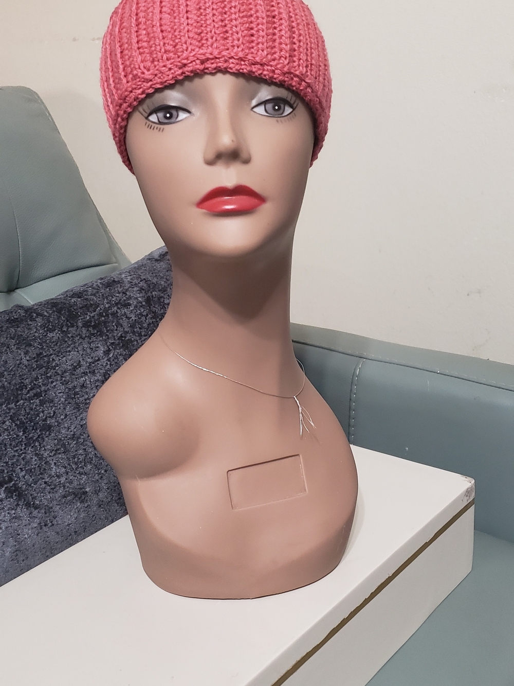 Hand Crafted Pink Crochert Head Band
